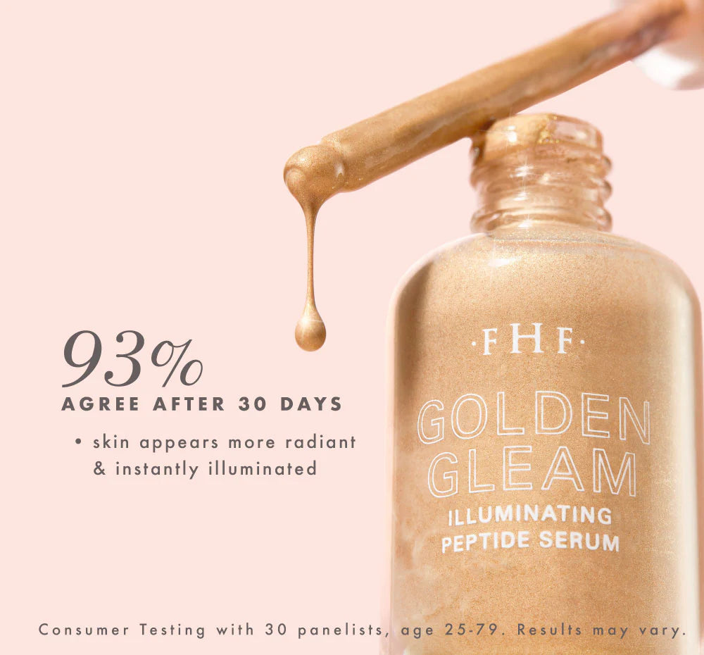 GOLDEN MOMENTS 2-PIECE SET LIMITED EDITION ILLUMINATING PEPTIDE SERUM + FACIAL MOUSSE