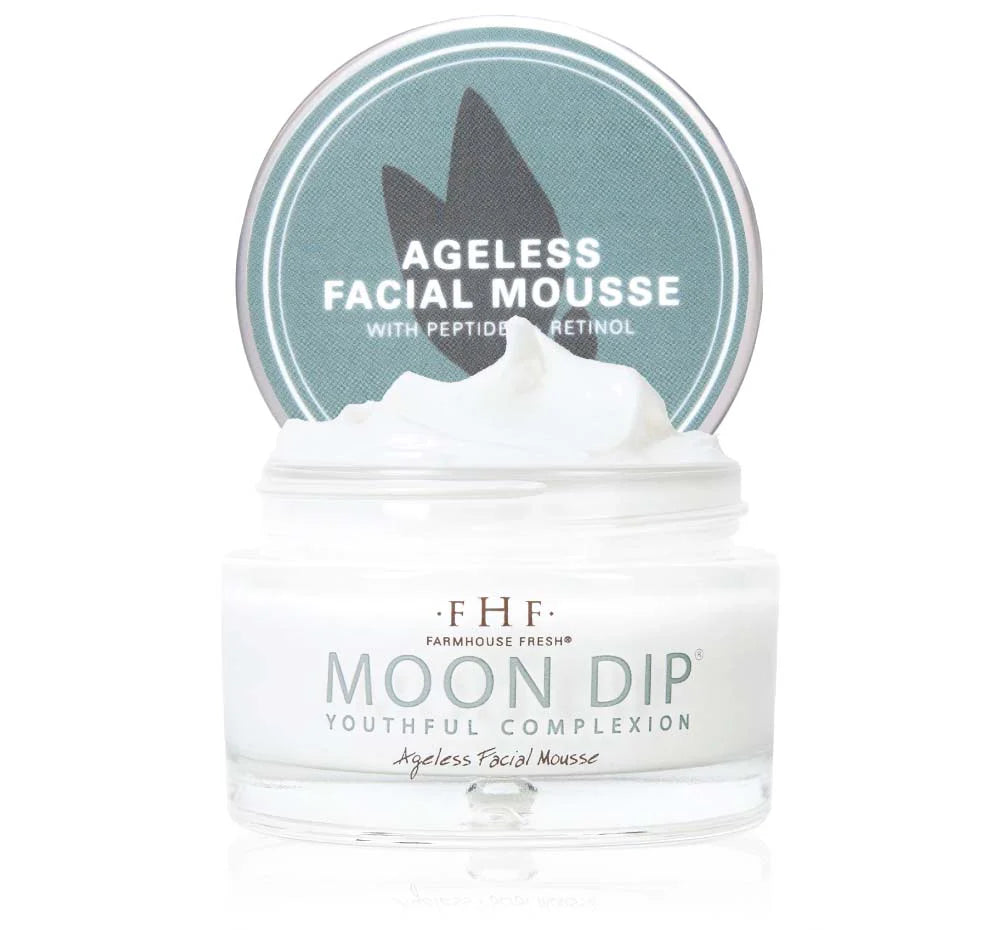 MOON DIP® YOUTHFUL COMPLEXION AGELESS FACIAL MOUSSE WITH PEPTIDES + RETINOL" hydrate & firm"