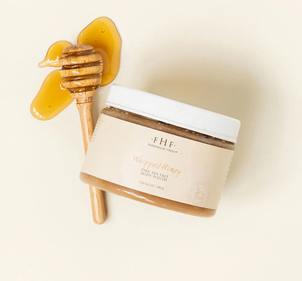 WHIPPED HONEY FINE SEA SALT BODY POLISH    "polish & glow"