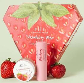 FarmHouse Fresh Strawberry Wine 2-Step Luscious Lip Kit