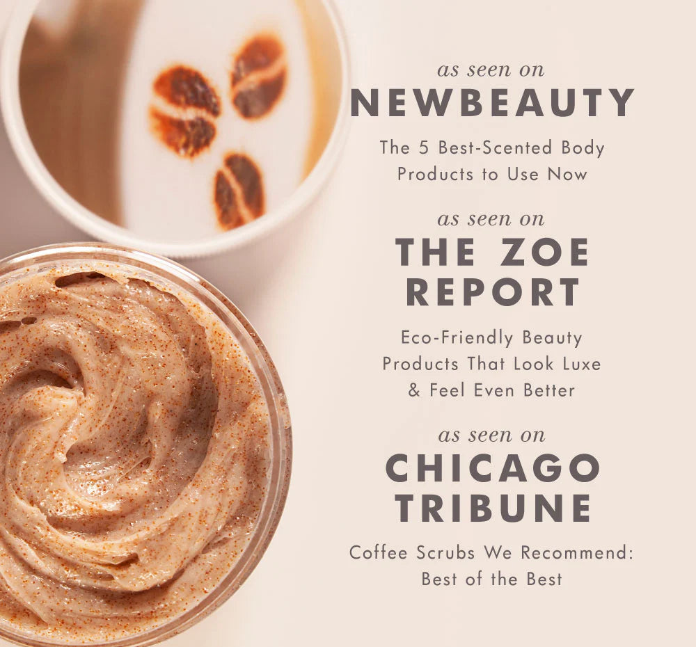 TRIPLE SHOT CARAMEL COFFEE WHIPPED SHEA BUTTER BODY POLISH  "polish & nourish"